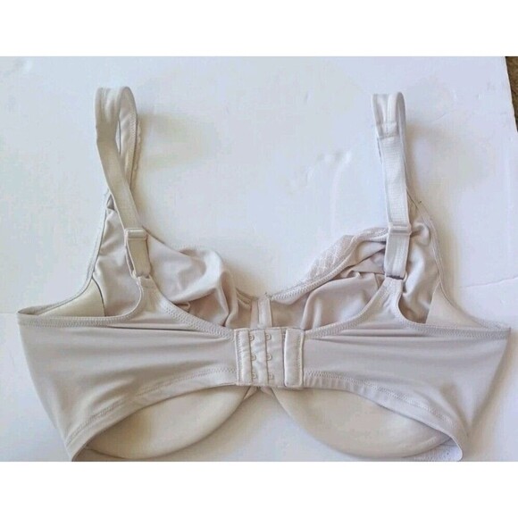 Curvation Women Minimizer Bra Size 40DDD Gray Stretch Lace Unlined Underwire - Picture 3 of 6